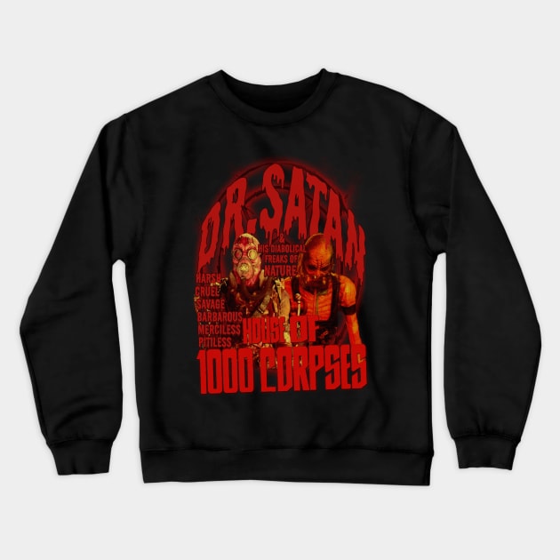 House Of 1000 Corpses, Cult Horror. (Version 1) Crewneck Sweatshirt by The Dark Vestiary